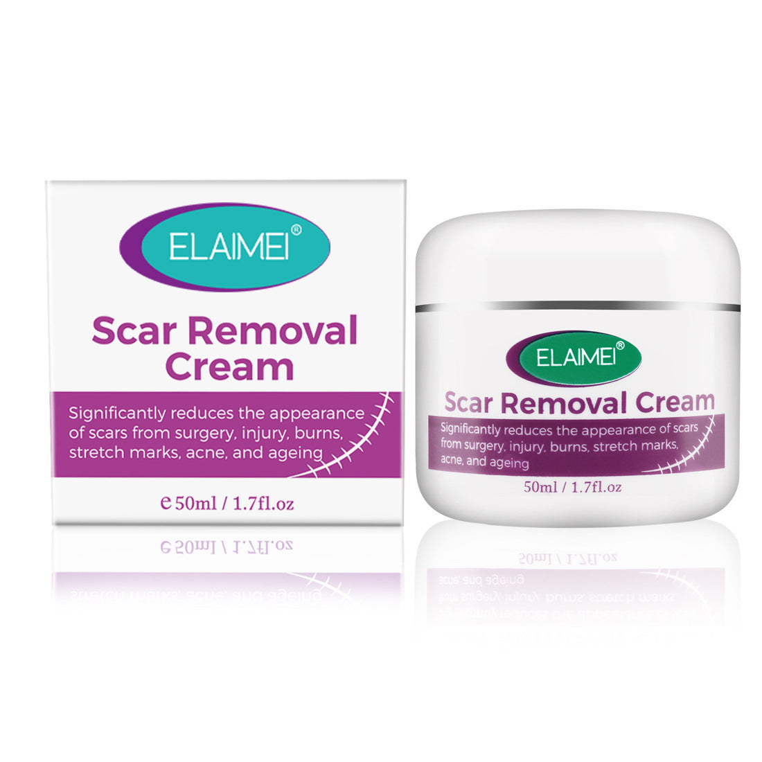 Crema viso Skin Rebound Scarless, cicatrici, cicatrici da acne, smagliature